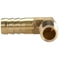 thumbnail image 4 of Brass Barb Hose Fitting 90 Degree Elbow 12mm Barbed x 1/4 PT Male Pipe, 4 of 5