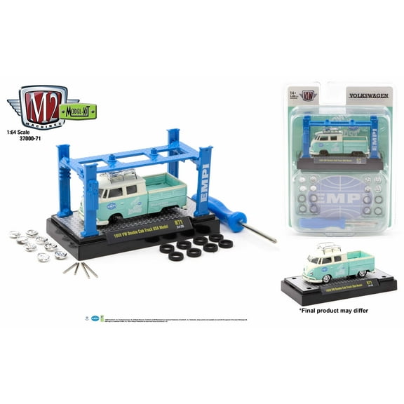 M2 Machines 1:64 Model Kit Release 71 1959 Vw Double Cab Truck