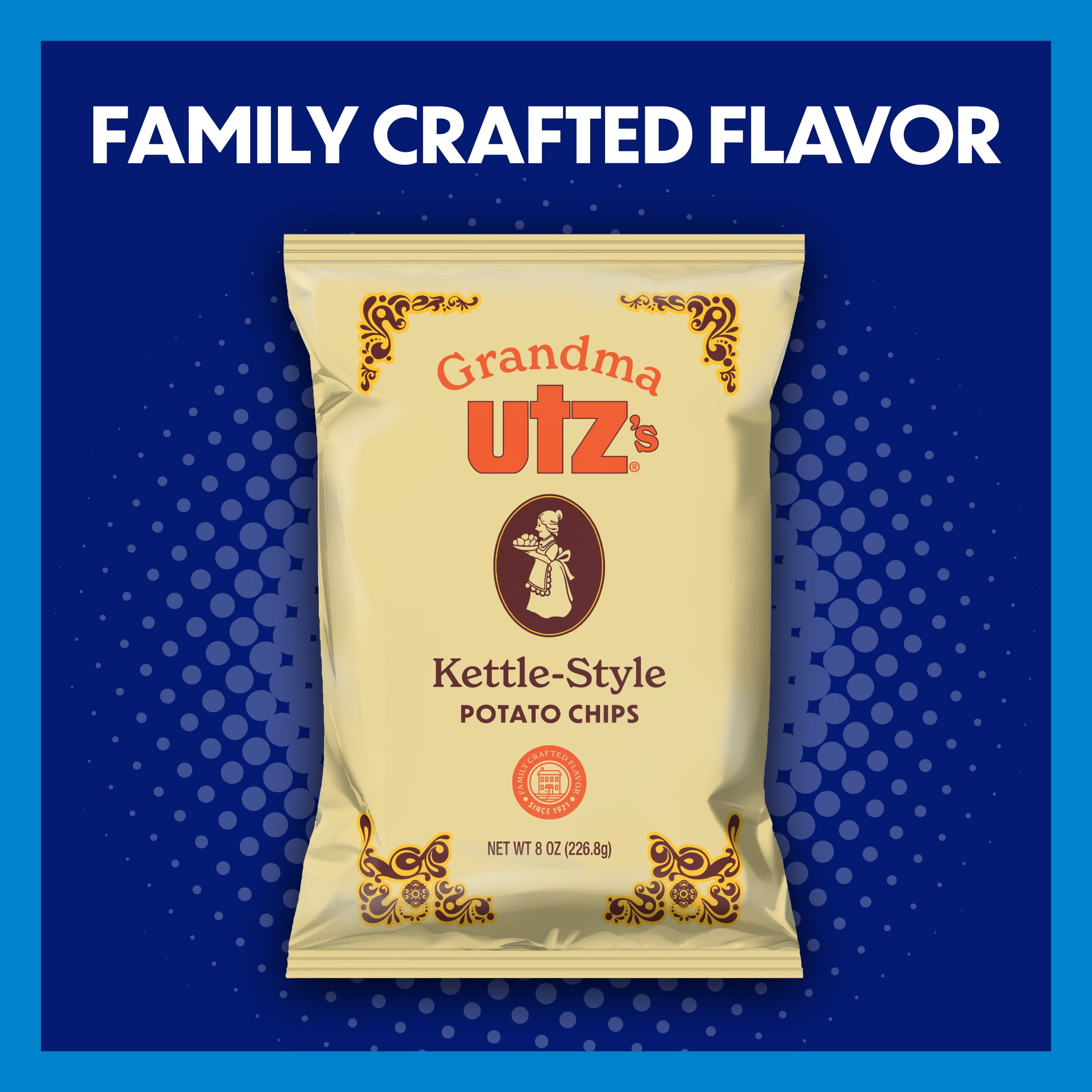 Utz Grandma Utz's KettleStyle Potato Chips 8 oz Oman Ubuy