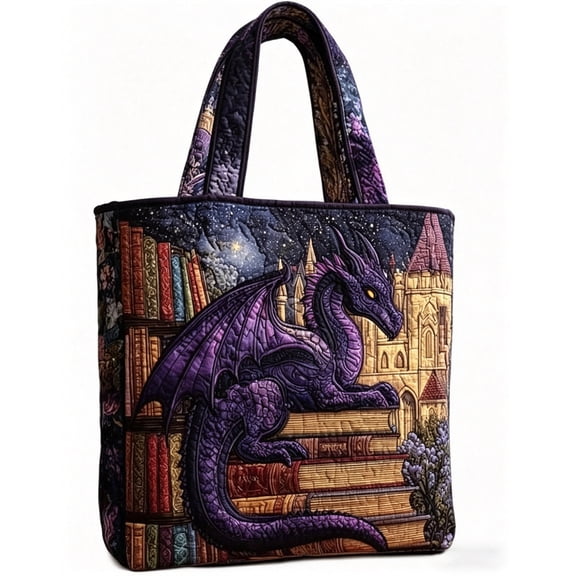 Women Quilted Digital Print Tote Bag Large Capacity Puffy Shoulder Handbag for Daily Travel Work