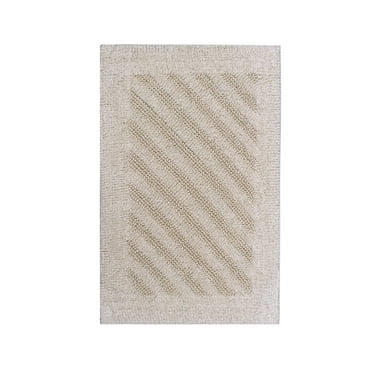 Knightsbridge Shooting Star 220 GSF Reversible Bath Rug 24 x 40 - Ivory