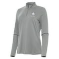 thumbnail image 2 of Women's Antigua  Gray New Orleans Saints Reprocess Quarter-Zip Top, 2 of 4
