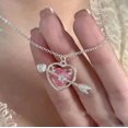 thumbnail image 1 of Kpop Vintage Goth Y2K corazón colgante gargantilla clavícula collar de cadena para mujeres Egirl EMO Punk Grunge Collares joyería estética Tan Jianjun unisex, 1 of 2
