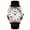 Gold black leather, variant on Men's Luxury Quartz Watch – Waterproof, Calendar, Stainless Steel & Leather Strap