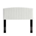 thumbnail image 6 of Headboard, Full Queen Size, Velvet, White, Modern Contemporary Urban Design, Bedroom Master Guest Suite, 6 of 10