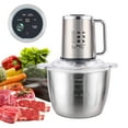 thumbnail image 7 of Food Processor With Touch Screen, 12 Cup Food Chopper, 300W Copper Motor Power Meat Grinder with 4 Bi-Level Blades, Sliver, 7 of 7