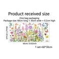 thumbnail image 4 of Flower Garden Window Stickers, Wildflower Grass Window Wall Decals, Lily Peony Poppy Floral Window Stickers for Bedroom Living Room TV Office Decor Home Decoration(11.81x23.62in), 4 of 8