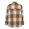 thumbnail image 5 of Fashion Plaid Botton Jackets for Womens 2024 Plus Size Casual Pockets Printed Long Sleeve Tops Jacket Plaid Coat, 5 of 6