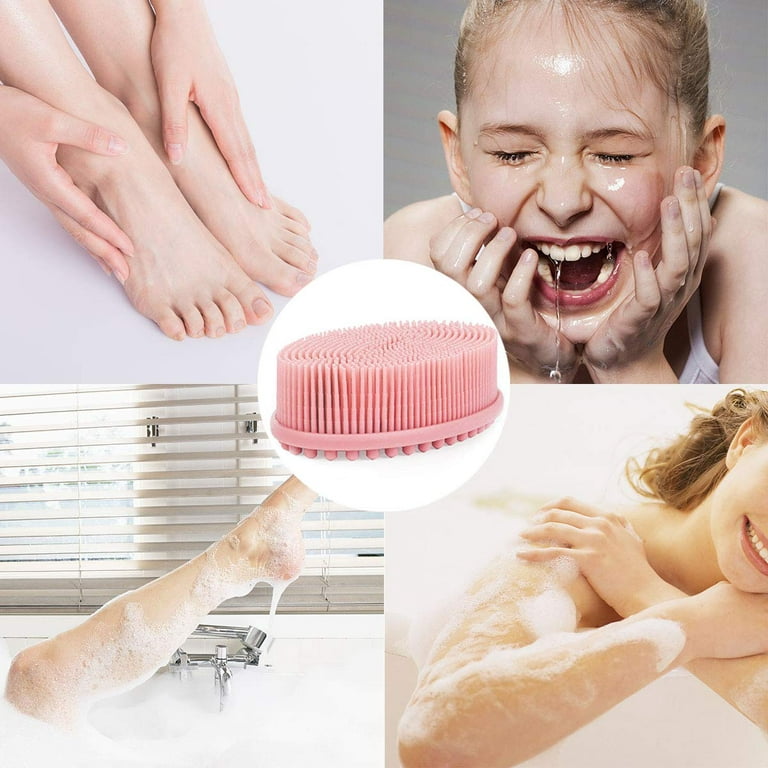 Silicone Body Scrubber Shower Bath Brush – GLIXE