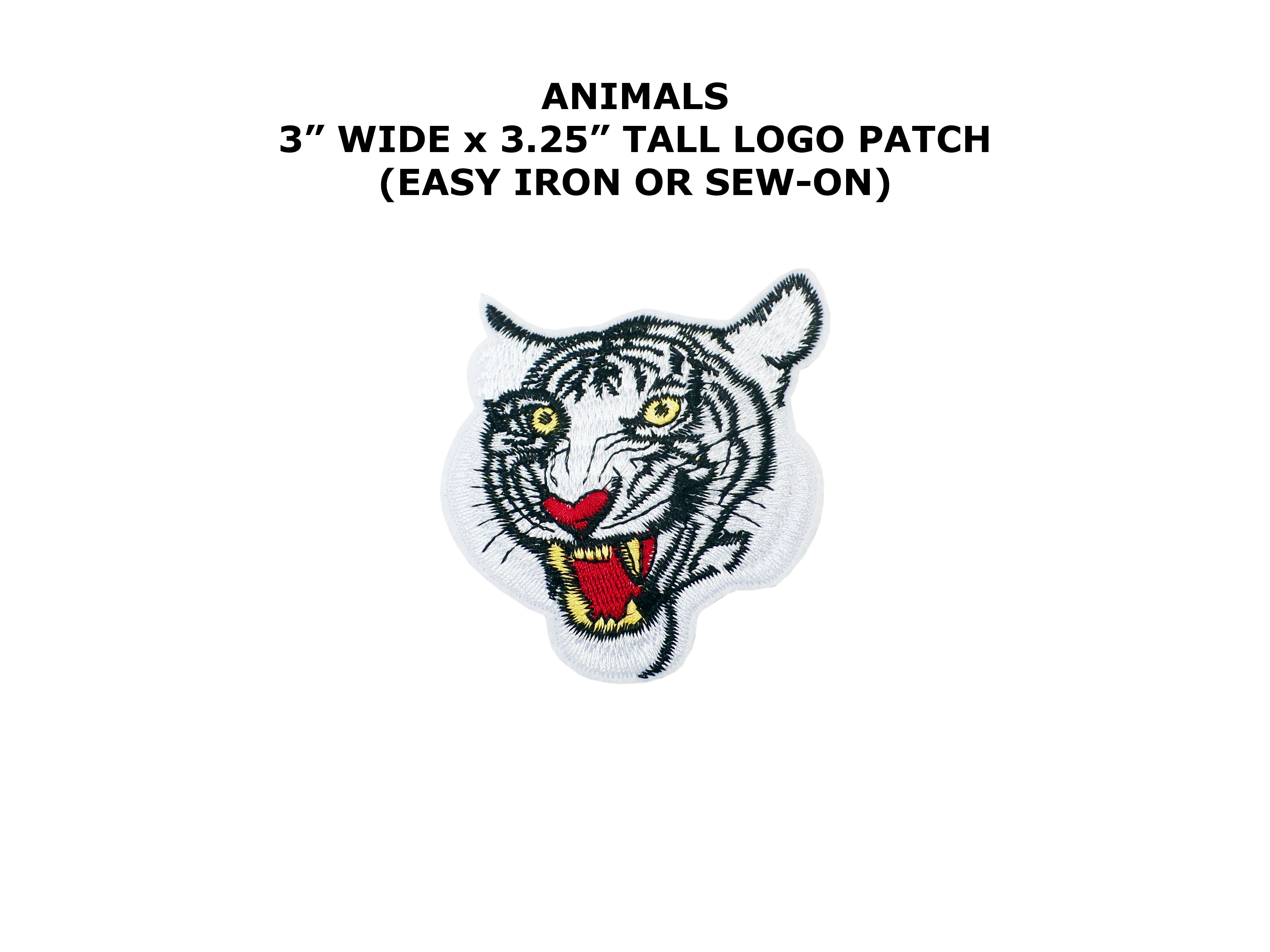 WILD TIGER IRON ON PATCH  BUY 2 GET 3 OF THESE 
