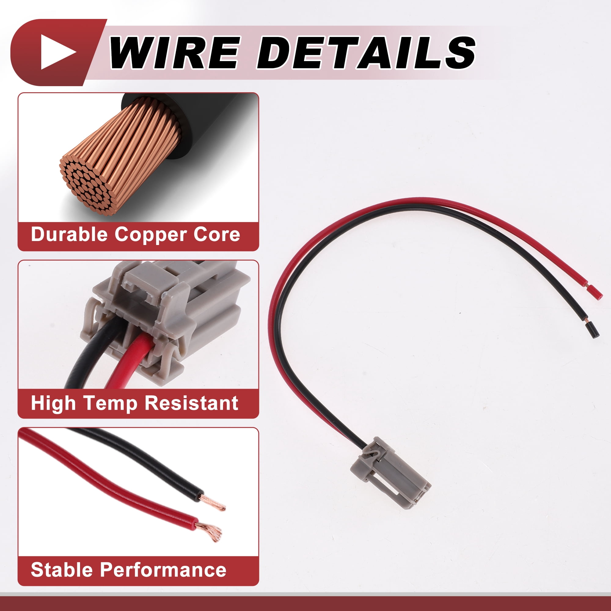 Unique Bargains Brake Light Socket Wiring for Honda Accord 2005-2017 No.33513S50003
