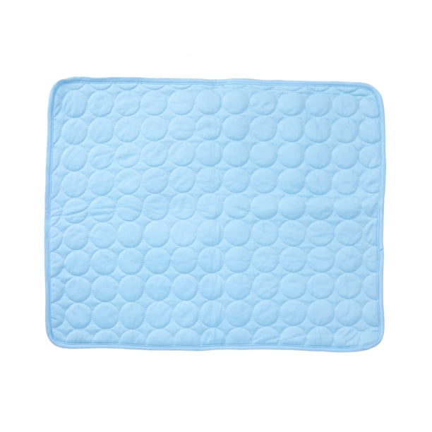 Esterilla de verano plegable para mascotas, transpirable, para perros y gatos, almohadilla refrescante para dormir, disipadora de calor, 50 x 40 cm (azul)