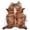 Brown/Tan/White, variant on Feizy Bartlett Transitional Animal Print, Brown/Tan/White, Small Shaped Rug Easy Care Kid Friendly Sheen Cabin & Lodge Design Carpet for Living Dining Bed Room