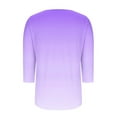 thumbnail image 4 of Plebaso 3/4 Sleeve Tops for Women Square Neck Dressy Casual Blouses Women's Summer Loose Tunic Shirts, 4 of 5
