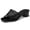 black, variant on Women Mesh Slip-On Sandals — Square-Toe, Open-Toe, Block-Heel Slides