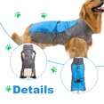thumbnail image 3 of Chubasquero impermeable para perros, ropa de lluvia ligera ajustable para mascotas (azul), 3 of 8