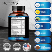 Mens Hair Growth-Hair Vitamins For Men. Anti Hair Loss Supplement, Regrow Hair & Beard.