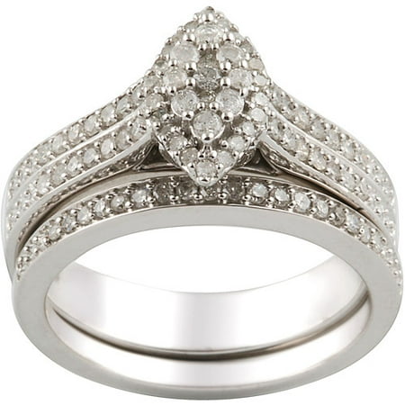 1 2 carat diamond sterling silver ring