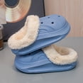 thumbnail image 4 of Dakaela 3-13Y Kids Lined Clogs Boys Girls Winter Fleece Garden Shoes Toddler Platform House Shoes Slip on Indoor Outdoor Mules Blue 13.5, 4 of 9
