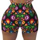 thumbnail image 2 of Balery Traditional Floral Polish Pantalones cortos de entrenamiento estampados para mujer, sin costuras, ajustados, para gimnasio, yoga, correr, deportes, ejercicio activo, fitness.-Large, 2 of 8