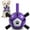 01-Purple, variant on QDAN Durable Dog Toys Soccer Ball with Nylon Straps Hand Pump for Puppies Medium Large Dogs, 6-inch