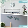 thumbnail image 4 of KY 2 Pieces Metal Tree Leaf Wall Decor Vine Olive Branch Leaf Wall Art Living Room, Hallway Wall Decor Outdoor Decoration (Black), 4 of 7