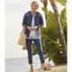 thumbnail image 2 of Atlas For Women - Pantalones Capri para Mujer (Azul), 2 of 4