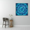 thumbnail image 3 of Ueasy 5D DIY Diamond Painting Set Decorating Cabinet Table Stickers Crystal Rhinestone Diamond Embroidery Paintings Pictures For Study Room, Flower Painting. (25X25CM/9.8X9.8inch) 4 Pack, 3 of 7