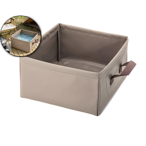 Outdoor Cloth Bucket Pack Sink Folding Square Bucket Outdoor Portable Lightweight Foldable Basin Water Container