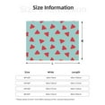 thumbnail image 5 of Yiaed Watermelon Print Blanket Throw Blanket Soft Cozy Flannel Blanket for Home Bed Sofa Couch Chair-60"x50", 5 of 6