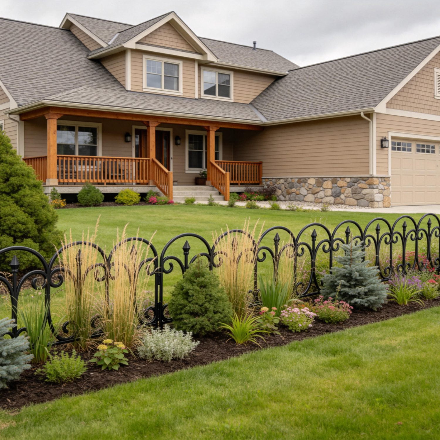 10 Pack Flexible Garden Fence Panels, Black PP Landscape Border with Rotatable Connectors, Weather-Resistant Decorative Edging for Flower Beds Lawn Pathways
