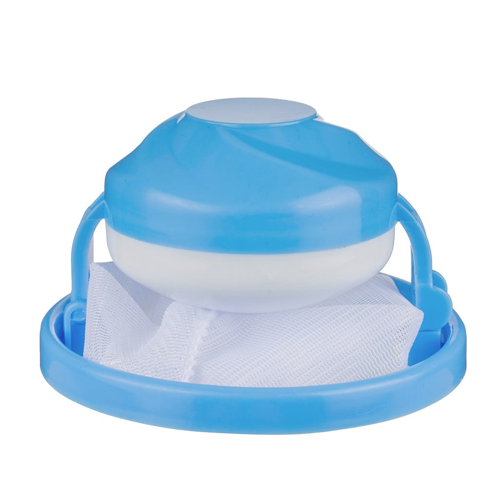 Home Floating Lint Hair Catcher Mesh Pouch Washing Machine Laundry Filter Bag 