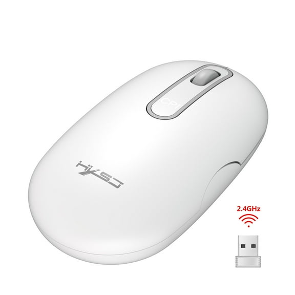 T15 2.4G Rechargeable Wireless Mouse Mute Design Office Mouse 500 MA Suitable For Office Games White