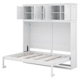 thumbnail image 6 of BEBPILOO Queen Size Murphy Bed Wall Bed with Top Cabinets,White, 6 of 13