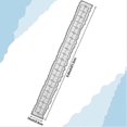 thumbnail image 3 of 3 Pieces 8.4 Inches Metal Irregular Edges Ruler Edges Ruler For Card Making Scrapbooking Craft Deco, 3 of 5