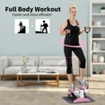 thumbnail image 4 of ZENOVA  Steppers for Exercise  with Non-slip Mat, Mini Stair Stepper with  Resistance Bands(Pink), 4 of 7