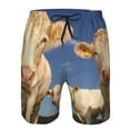 thumbnail image 4 of Kll Cows Cattles Men'S Casual Summer Beach Shorts Hawaiian Shorts With Pockets-X-Large, 4 of 9