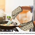 thumbnail image 4 of Cute Oven Mitts,Beige Christmas Pine Cone Pattern Oven Mitt 2-Pack Set,Kitchen Gloves for Oven,Heat Resistant Oven Mitts 7.7"x12", 4 of 7