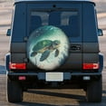 thumbnail image 5 of Kll Watercolor Turtle5 Tire Cover,Universal Wheel Tire Cover For Trailer, Rv, Suv, Truck,Camper And Many Vehicle,(16 Inch), 5 of 8