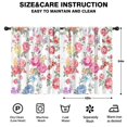 thumbnail image 2 of Blackout Kids Curtains,Pioneer Flower Floral Print Pattern Childrens Insulated Curtains Set Of 2,Bedroom Essentials,Toddler Room Decor 42"x54", 2 of 5