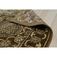 thumbnail image 3 of EORC Brown Handmade Afghan Wool Transitional Turkish Knot Rug, 9'8' x 3'1', 3 of 4