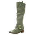 thumbnail image 1 of CEHVOM 2021 Women's Ladies Knee High Riding Boots Boots Thick Heels Leather Shoes, 1 of 4