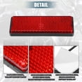 thumbnail image 3 of Unique Bargains 6pcs Rectangular Stick-on Safety Spoke Reflective Self Adhesive Reflector for Motorcycle 87mm Length Red, 3 of 6
