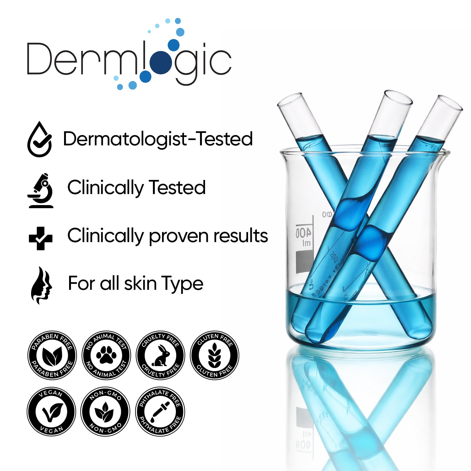 Dermlogic Instant Under Eye Puffiness, Dark Circles, Fine Lines Cream, 15 mL
