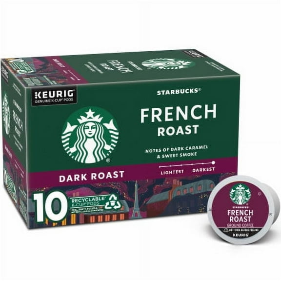 2X - Starbucks French Roast Dark Roast K-Cup Coffee Pods