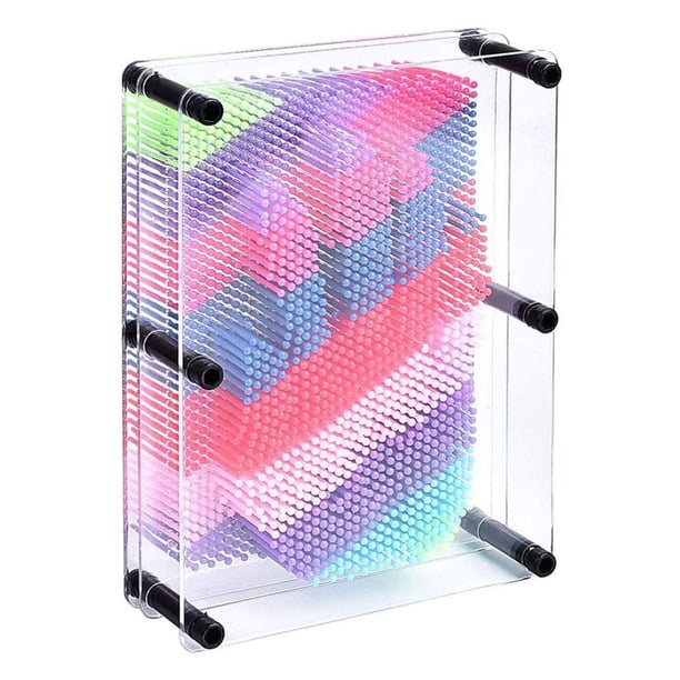 Wosthever Escultura de arte 3D para niños pequeños, molde de mano, tablero artístico, Pinscreen, juguete antiestrés, regalos, moldes de figuritas, Decoración del hogar Wosthever HA067168-00B