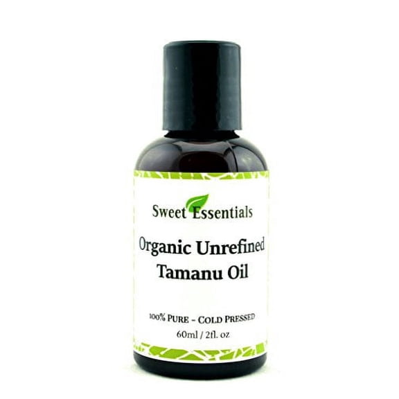 100% Pure Unrefined Organic Tamanu (Foraha) Oil -2oz- Imported from Tahiti - Cold Pressed - Scar Reduction - Acne Prevention & Healing - Age Spot Reduction - Moisturizing - Treat & Prevent Eczema and