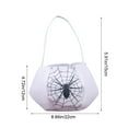thumbnail image 3 of Halloween Candy Bag Spider Web Printed Halloween Gifts for Kids Halloween Decoration Handbag Holiday Party Favors, 3 of 6