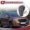 thumbnail image 2 of Cubierta de pomo de cambio de marcha antideslizante Unique Bargains para Ford Edge 2011-2014 en cuero sintético gris, 2 of 6
