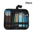 thumbnail image 2 of 24pcs Silicone Ceramic Tool Set Carving Point Drill Pen Storage Bag Soft Pottery, 2 of 5